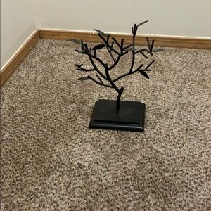 Black jewelry tree.